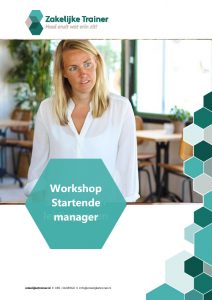 Brochure Workshop Startende manager